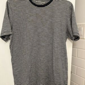 Everlane Men's Striped Tee - Black and White